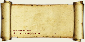 Jovana Pljakić vizit kartica